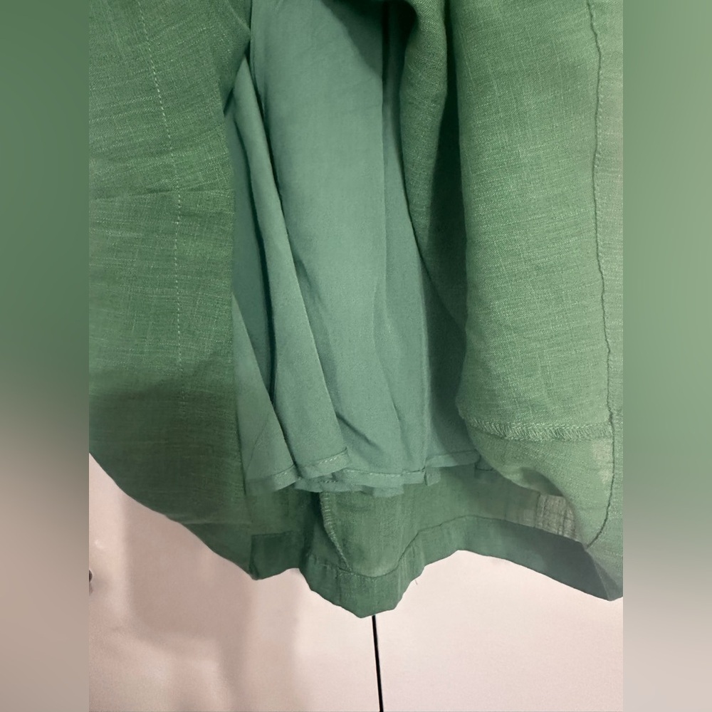 Lulus Draper’s Dream Retro Green Wrap Dress with Buttons NWT - Picture 14 of 16